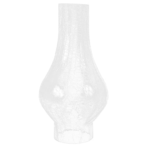 Housoutil 1 Pc Pantalla De Vidrio Sombra De Vela De Pilar Reemplazo Manga De Vela De Abierta Crimpado Claro Cubiertas De Lámparas De Estilo Antiguo Tubo Portavelas Linterna Manual