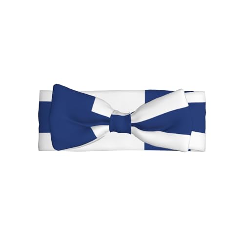Finnish flag Baby Bow Headband. Comfortable baby headband, suitable for daily wear and photo props.