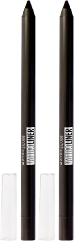 Maybelline New-York - Crayon Gel Yeux Effet Tatouage - Waterproof & Tenue 36h - Tattoo Liner - Teinte : Deep Onyx (Lot de 2)