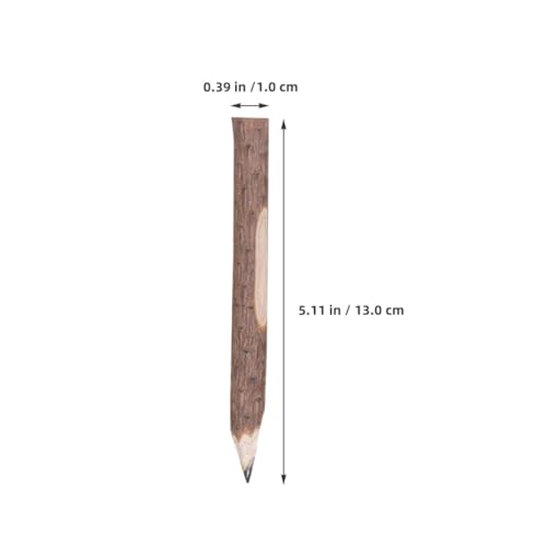 Lápices de madera SUPVOX textura corteza 10 pzas miniatura 2