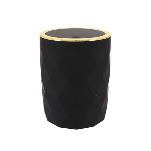 Tendance - Poubelle abs + rubber 6l - noir