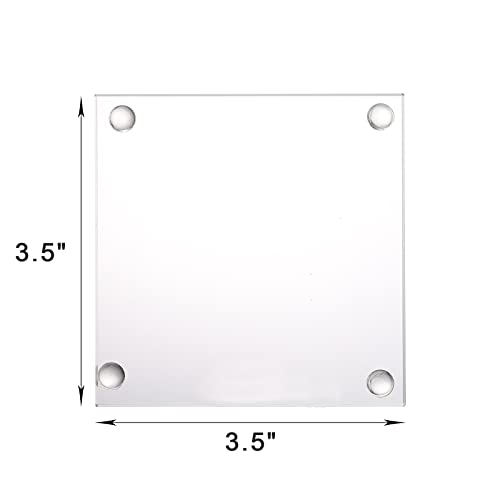 Square Glass Drink Coaster