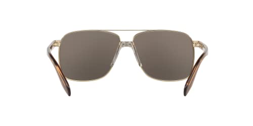 Image of Versace Man Sunglasses Pale Gold Frame, Light Grey Gradient Grey Lenses, 59MM