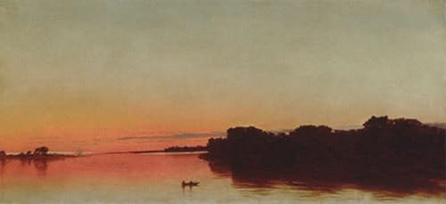 Toile Crépuscule sur le son Darien Kensett pour habiller un grand mur vide