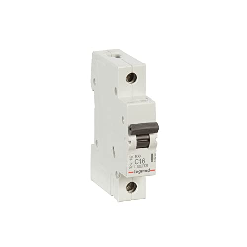 Legrand, 12 Pezzi, Interruttore Di Sicurezza C16 A, Fusibile Automatico C16 A/30 Ma, Caratteristica C 30 Ma 1 Polo, 230/400 V, 419202