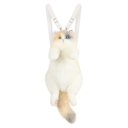 Bolso de animales hecho a mano en forma de gato Calico que transmite ternura y cercanía