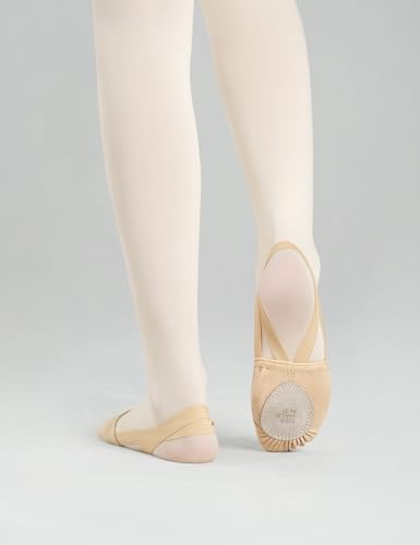 Half Sole Dance Shoes, Elastic Canvas Soft Soled Shoes, Pirute Ballet Shoes, for Women/Men and Girls/Boys3