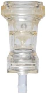 Quick-Disconnect Fitting, Hose Barb Body, Polysulfone with Alloy C-276 Valve, 1/4" ID; 1/Each