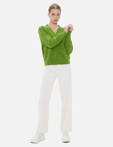 Image of SDEER Women V Neck Button Down Sweaters Long Sleeve Open Front Button Up Cardigans Ribbed Knit Outwear Fall Winter Coats