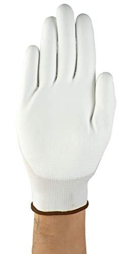 Ansell HyFlex 48-100 Thin Work Gloves, Stretch Fit Nylon Liner with Flexible PU Coating - Image 3