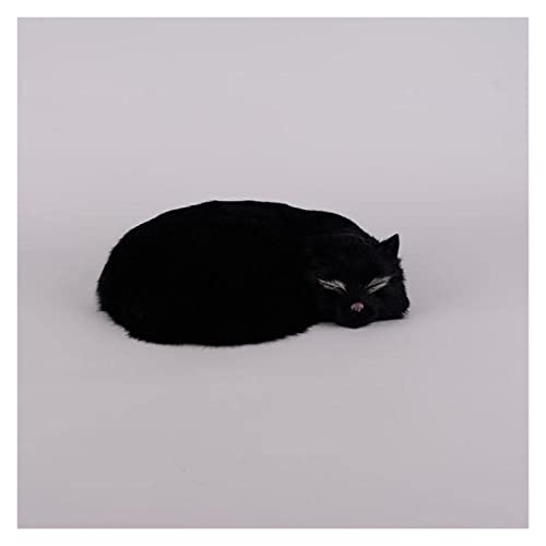 Simulation chat dormant statue figurine S decoration interieure