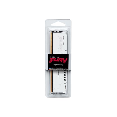 Kingston (LOXg) FURY Beast (t[[r[Xg) White EXPO 16GB 5200MT/s DDR5 CL36 DIMM fXNgbvQ[p VOW[ - KF552C36BWE-16