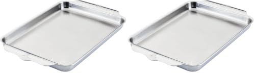 Image of Hestan Provisions OvenBond - 9 inch x 12 inch Tri-ply Clad Stainless Steel Quarter Sheet Pan (Pack of 2)