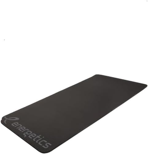 Colchoneta de gimnasia Energetics Nbr 1.5 unisex en color negro y gris de 185 cm
