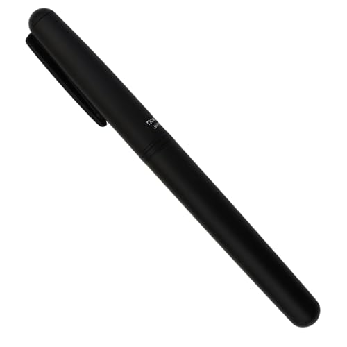 Image of OHTO CR01 Ceramic Rollerball Pen 0.7 mm | Blue Ink Medium Tip Writing Pen | Matte Black Body | Smooth Japanese Roller Pen for Office, Journaling, Study | Made in Japan