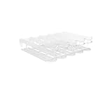 Display Technologies Refrigerator Beverage Dispenser Organizer, Gravity Fed Beverage Glide for Angled Shelves for Coolers, Shelf Organizers for Cans and Bottles, 5x4