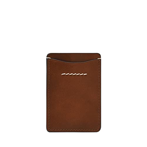 Image of Fossil Men's Westover Leather Slim Minimalist Card Case Sliding Pocket Wallet, Brown, (Model: ML4585210)