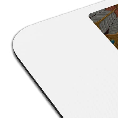 Sets de table Blanche Neige grand format dessous de table caoutchouc blanc x4