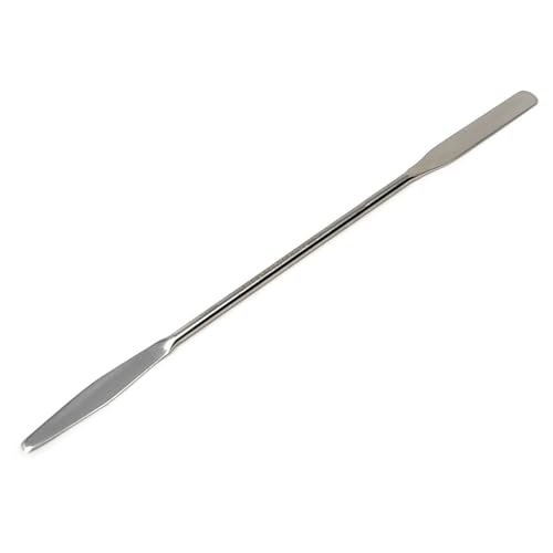 A2Z Lab Spatula Stainless Steel, Long Medicine, Gel, Paste & Creams Handling Spatula, Micro Sampling Transfering Double Ended Spatula Tapered Arrow End Flat Ends - Laboratory Supplies - 9 inch