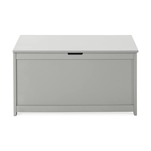 Child Craft Harmony Wooden Toy Chest 32" Kids Large Toy Box Storage Chest, 2 Safety Hinges (Cool Gray) #TOP5
