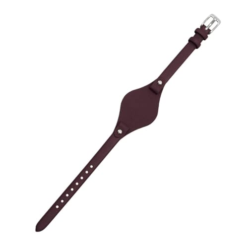 Bracelet cuir 12mm blanc montre rétro petit bouclier doux confortable BRORN SK