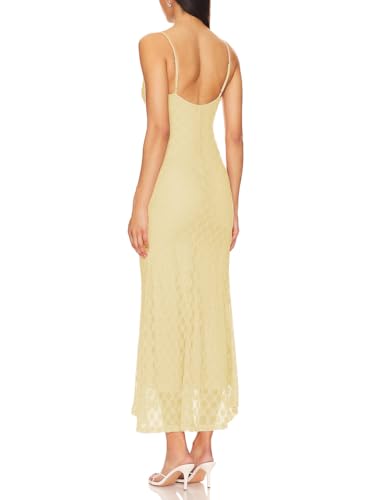 Image of Women Spaghetti Straps Lace Mesh Maxi Dress Backless Mermaid Wedding Dress | Floral Lace Mesh Wedding Guest Dress Fully Lined Adjustable Strap Bodycon Dress Cocktail Party Formal Evening Gown Date Night