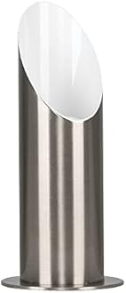 MiniSun | Modern Brushed Chrome Uplighter Wall Wash Lamp | Table Lamps, Home Décor & Improvement Essential | Includes Thermal Plastic 5W Cool White High Power Frosted Lens Bulb