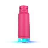 HidrateSpark PRO 2 32oz Bundle – Smart Hydration Bottle with Clinically Accurate Water Tracking & Extended Battery Life - Syncs with Apple Health, Fitbit, Smart Rings & Watches - Flamingo