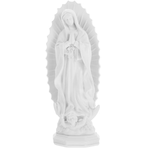 Estatua Virgen María Gatuida Resina Decoración Religiosa