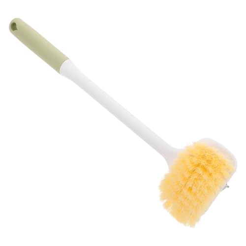 COLLBATH Cepillo Exfoliante De Baño De Mango Largo Doble Cara Con Cerdas Suaves y Firmes Para Limpieza y Exfoliación De Pies y Cuerpo Uso Ducha Color Azul Para Hombres y Mujeres Mayores