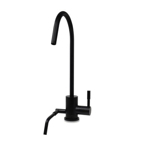 Dual Spout Alkaline Water Ionizer Faucet for Filtration System. Fits K8, SD501, JRII.. (Brushed Gold)