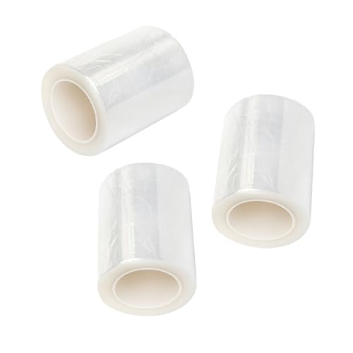 DONFAMDS 3 Rollos De Accesorios Suministros Película Cinta Transparente