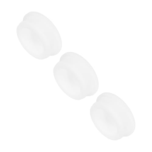 Image of MECCANIXITY 3Pcs T-Shaped Silicone Plugs 39.3mm 1-1 /2 Inch Dia Snap in Plug Hole Seal Cover Round Rubber Stopper for Kitchen Rubber Bulkheads Waterproof Sealing Plugs White