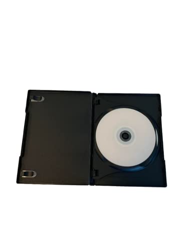 Todomedia 14Mm Double 2 Disc Capacity Black Dvd Case For Cd & Dvd Discs, 14Mm Black Dvd Disc Case With Tray & Clear Exterior For Cover Art (1 Piece) #TOP2