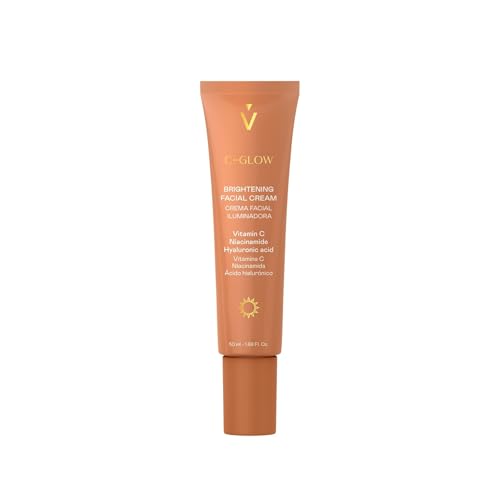VALQUER Crema Facial Iluminadora C-Glow | Unifica el Tono Reduciendo Imperfecciones y Rojeces | Con Niacinamida, Vitamina C y Ácido Hialurónico | Vegano | 50 ml