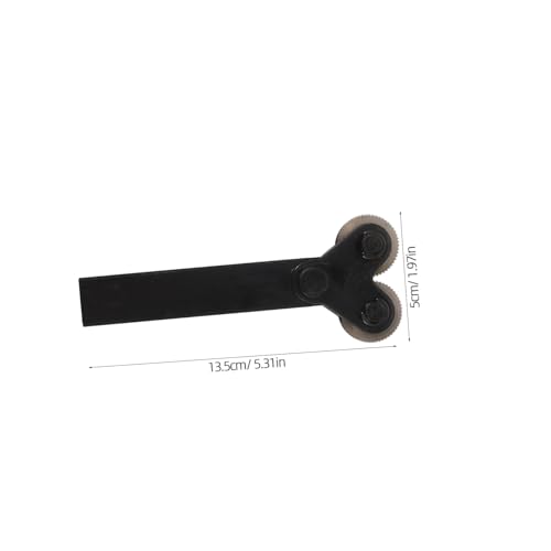 Herramienta de moleteado de doble rueda de acero negro Angoily para torno 3