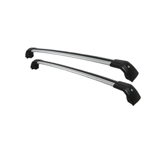 Barres de toit en aluminium aérodynamique et silencieux pour SUV Santa Fe III et IV noir argent