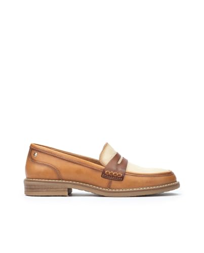 Image of PIKOLINOS Aldaya W8J-3541 Women's Loafers - Premium Calfskin Leather Slip-On - Lightweight Comfort, Removable Insole, Medium & Wide Width Ergonomic Everyday Support