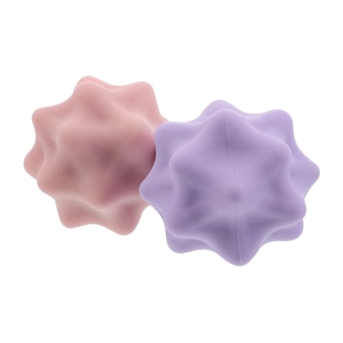 BESPORTBLE 2 Pièces Balle de Massage à Picots pour Fascias Plantaires Outil Entraînement Musculaire Portable Stimulation des Points Acupuncture pour Soulagement des Douleurs Balle de Yoga
