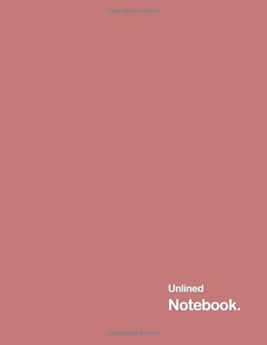 Unlined Notebook Blank Drawing Book White Paper: Unruled, Plain Notebook Large A4 (8.5” x 11”), 100 Pages