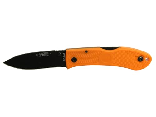 KA-BAR Dozier Pocket Knife 3' Drop Point D2 Stainless Steel Blade Zytel Handle Blaze Orange