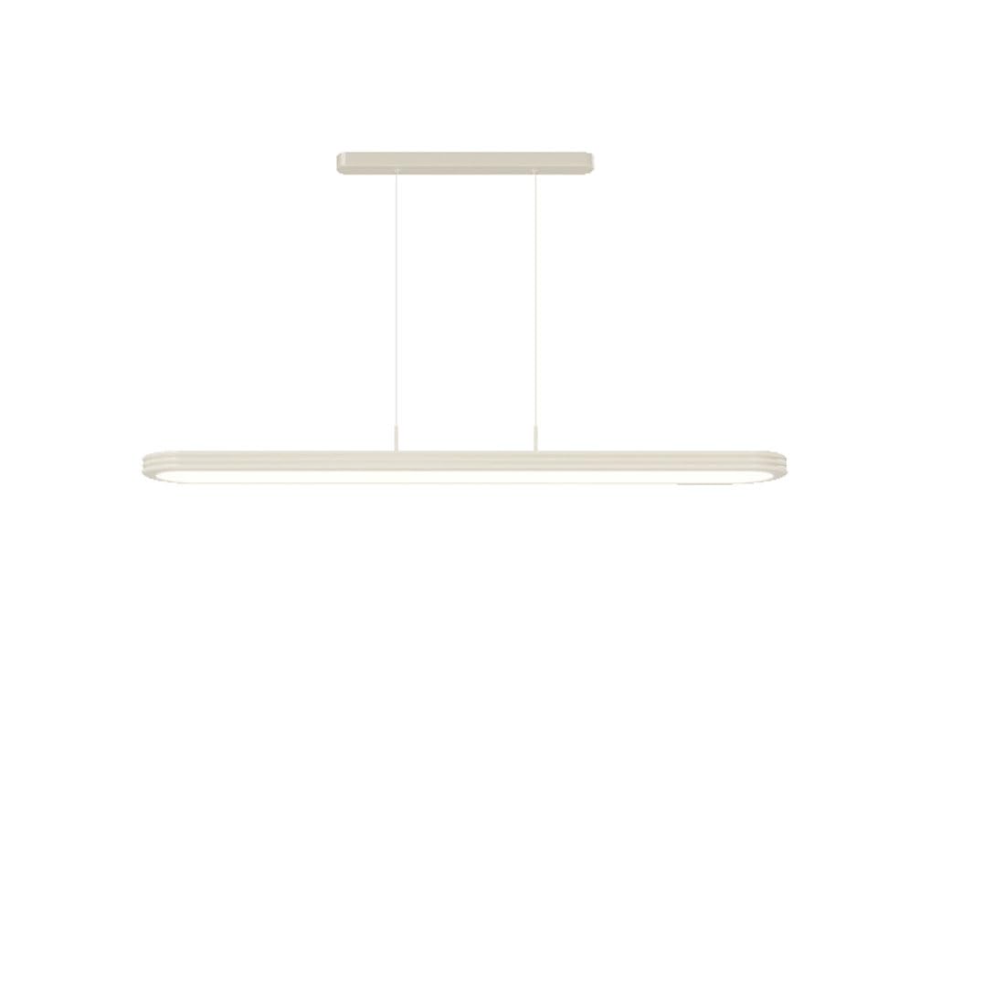 Abinlina 112W Dimmable LED Pendant Light - Black Minimalist Ceiling Fixture for Home & Office(White)