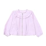 [ショパン] 子供服 女の子 キッズ ジュニア ブルゾン ジャケット 長袖 フリルバルーンブルゾン 110cm ラベンダー (7572-7302)