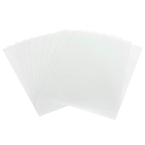 Bedruckbare Schrumpffolien, 10 Stück Leuchtschrumpffolie Wärmeschrumpffolien Kit Schrumpf kunststoff Druckbare Schrumpffolie Malbare halbtransparente DIY Kunst druckpapier dekoration