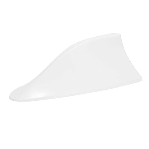 shashou Auto Sharkantine Antenne für Zeekr Mix 2025+, Sharkantenne mit FM Verstärker, Car Signalverstärker, Elektrische Antenne für Auto,White