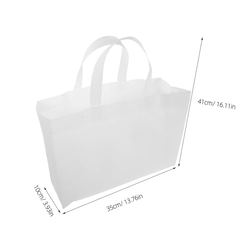 Lot de 30 non tissés blancs grand format avec poignées résistantes