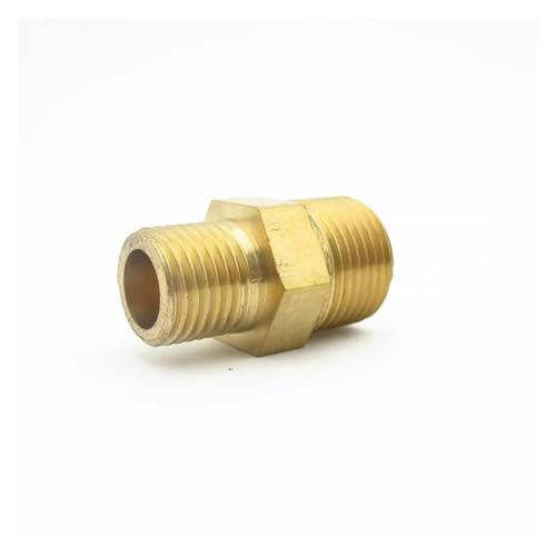 Raccord laiton 3/8" mâle vers 1/2" mâle mamelon hexagonal