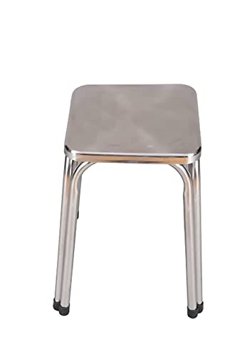Image of NGFC Stainless Steel Medical Stool - Adjustable Doctor, Salon, Warehouse, Garage & Bathroom Stool with Durable Heavy-Duty Design for Home & Professional Use - Pack of 1