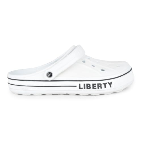 Image of Liberty A-HA LITEWALK Casual Slingback Clogs for Men with EVA Sole | Breathable and Lightweight | Soft Comfortable Footbed | Stylish Home Footwear | Slip On Comfort (Off White 41 EU)