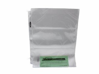 BCWPro 3-Pocket Currency Page - 20 ct | Archival Quality, Toploader Pockets, High-Clarity Polypropylene | Ideal for 3½"x8 Bills | Numismatic Collection Storage and Display | Clear Money Sleeves